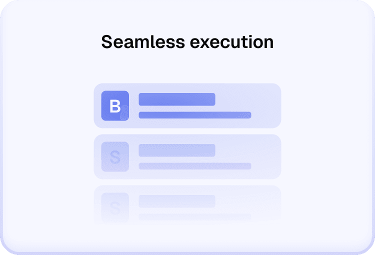 seamless execution